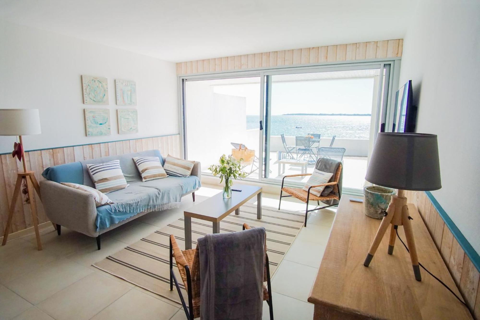 -Te Moana- Beau T2 Bis Surplombant La Mer Avec Parking Concarneau Luaran gambar